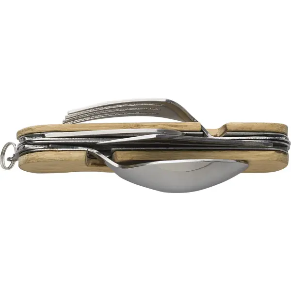 Set di posate multifunzionali in bamboo Ainsley - Immagine 6