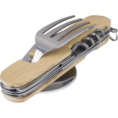 Set di posate multifunzionali in bamboo Ainsley - Immagine 2