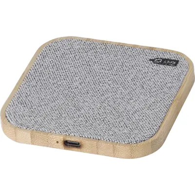 Caricabatterie wireless in bamboo Moses