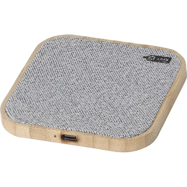 Caricabatterie wireless in bamboo Moses - Immagine 1