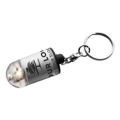 Portachiavi con mini torcia Carly - Immagine 5
