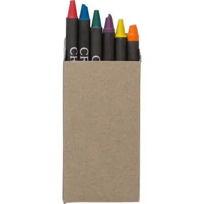 Set 6 colori a cera in cartone Selena