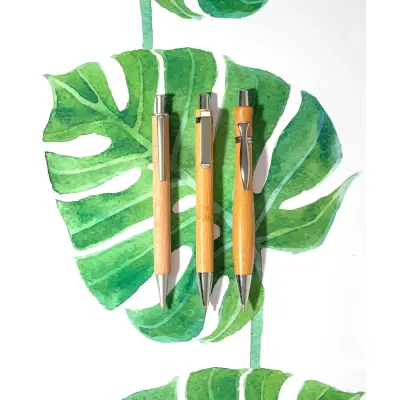 Penna a sfera in legno Meera - Immagine 4