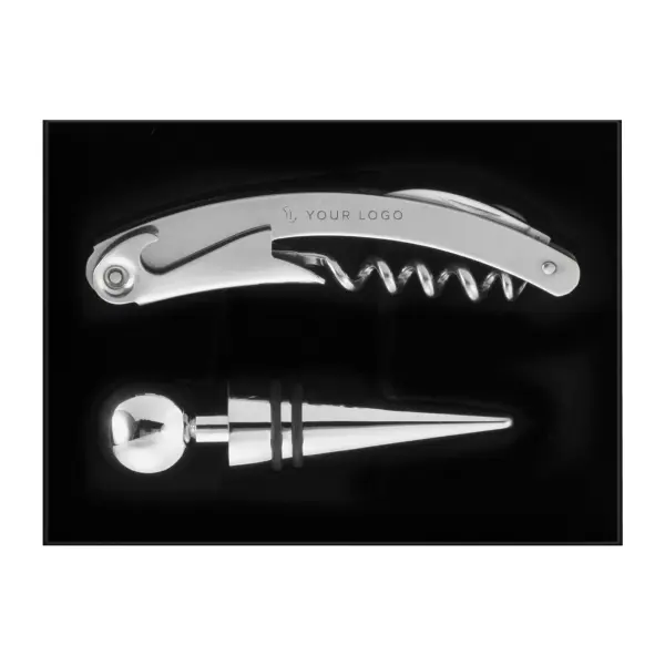 Set vino 2 accessori in acciaio inox Eve - Immagine 3