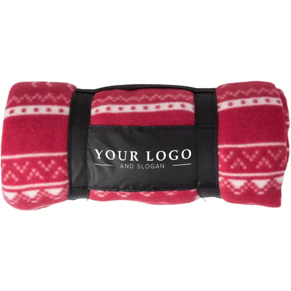 Coperta in pile a tema natalizio con renne design Jane - Immagine 4