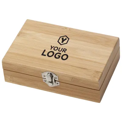 Set vino in bamboo ed acciaio inox Leonie - Immagine 6