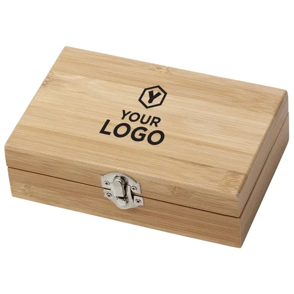 Set vino in bamboo ed acciaio inox Leonie - Immagine 6