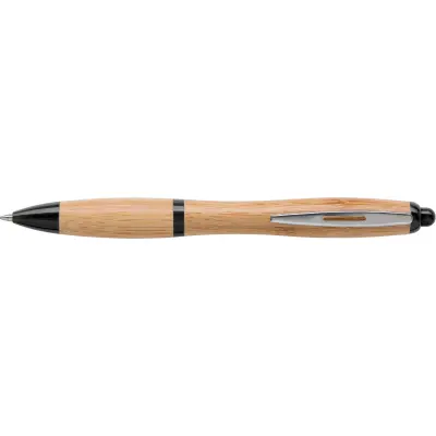 Penna a sfera HETTY in bamboo con stampa logo - Immagine 2