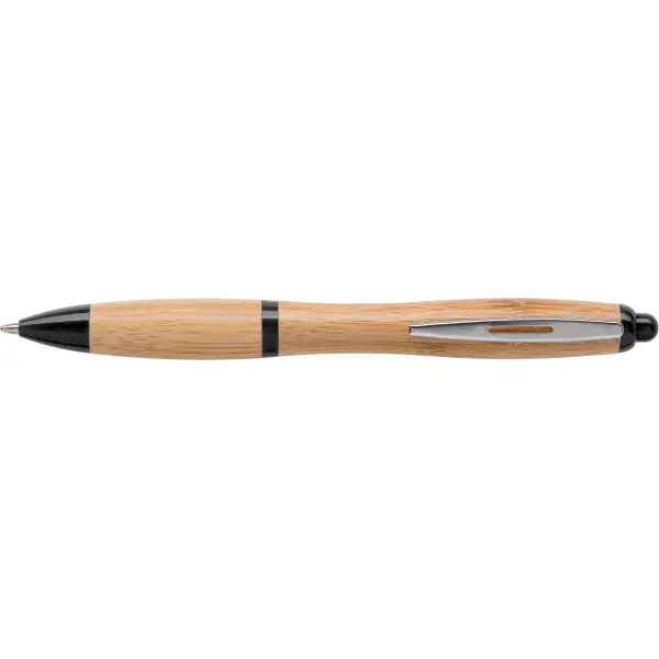 Penna a sfera HETTY in bamboo con stampa logo - Immagine 2