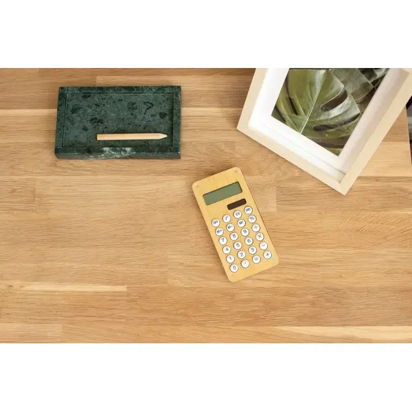 Calcolatrice in bamboo e ABS Thomas - Immagine 4