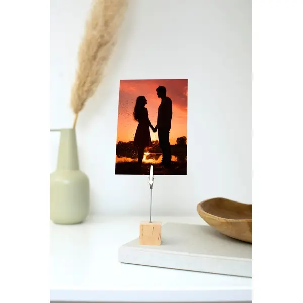Supporto portafoto o memo in legno Malia - Immagine 3