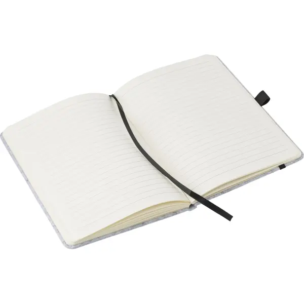 Taccuino A5 a righe in feltro rPET Harper - Immagine 2