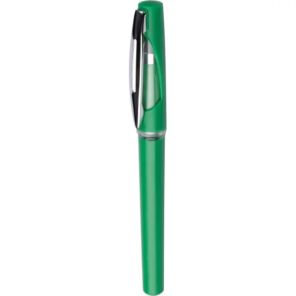 Penna roller in ABS con refill gel nero Karin - Immagine 5