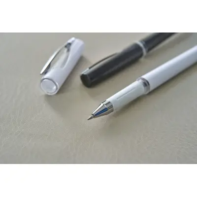 Penna roller in ABS con refill gel nero Karin - Immagine 6