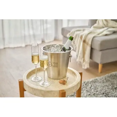 Secchiello champagne in acciaio inox Hester - Immagine 3