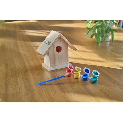 Voliera in legno con set da pittura Wesley - Immagine 4