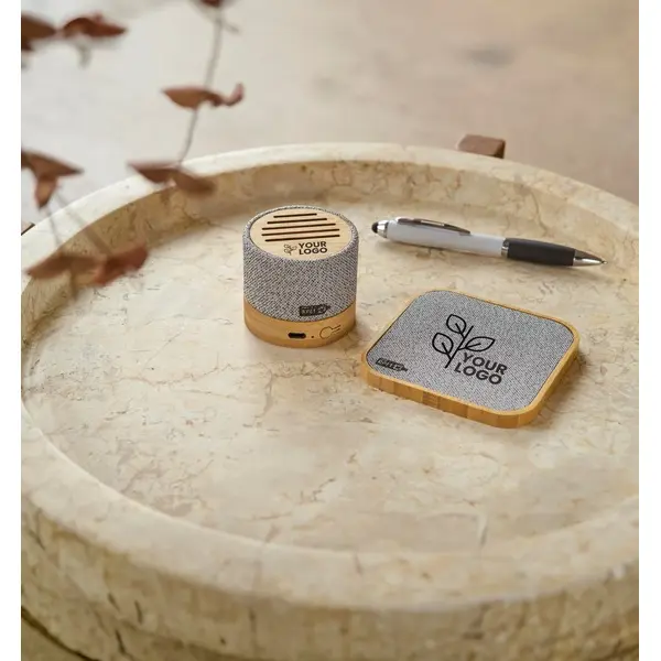 Caricabatterie wireless in bamboo Moses - Immagine 5