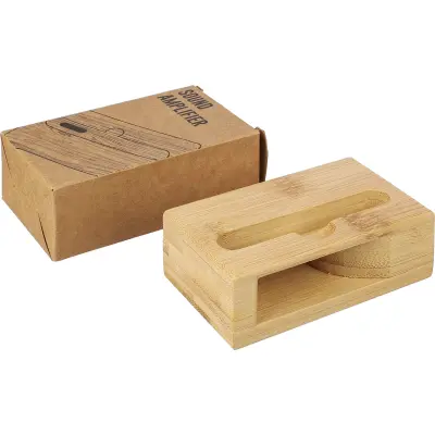 Supporto telefono BAMBOO amplificatore sonoro personalizzato - Immagine 9