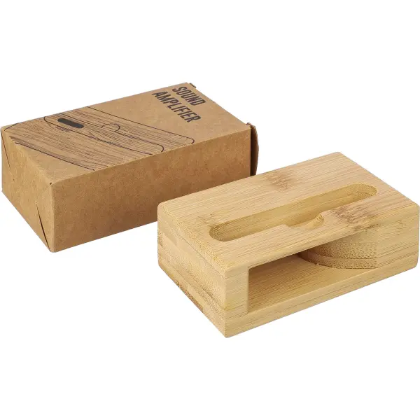 Supporto telefono BAMBOO amplificatore sonoro personalizzato - Immagine 9