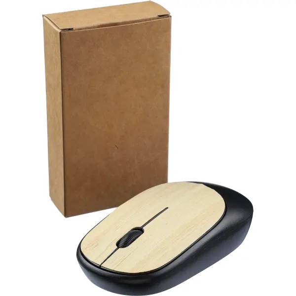 Mouse wireless EILEEN in ABS con bambù personalizzato - Immagine 5