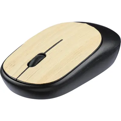 Mouse wireless EILEEN in ABS con bambù personalizzato - Immagine 1