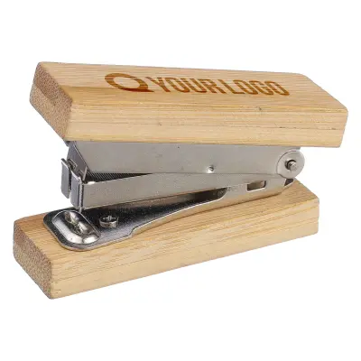 Cucitrice mini GORDON in bambù con stampa logo