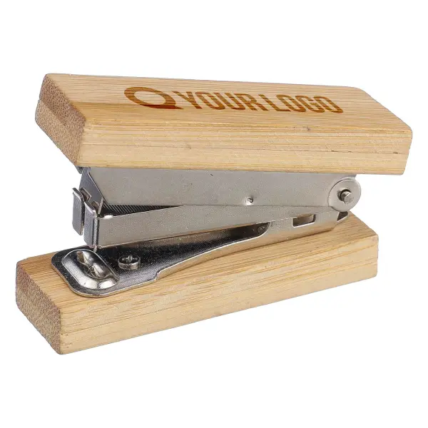 Cucitrice mini GORDON in bambù con stampa logo - Immagine 1