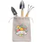 Set attrezzi da giardino JEANETTE in legno, logo - Anteprima 2