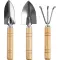 Set attrezzi da giardino JEANETTE in legno, logo - Anteprima 3