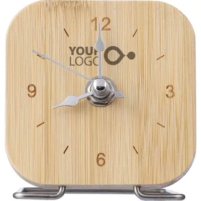 Orologio da tavolo JENNY in bambù personalizzato - Immagine 2