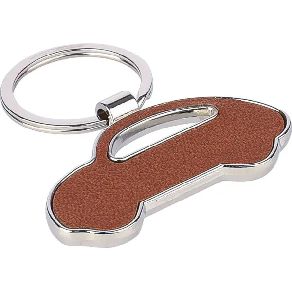Portachiavi auto JOAN in pelle riciclata personalizzato - Immagine 3
