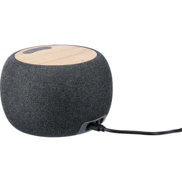 Speaker wireless LYLE in bambù riciclato personalizzato - Immagine 3