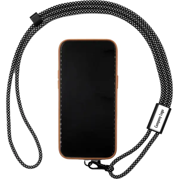 Porta telefono LANY lanyard riciclato personalizzato - Immagine 2