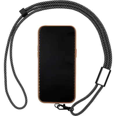 Porta telefono LANY lanyard riciclato personalizzato - Immagine 1