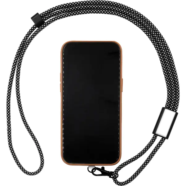 Porta telefono LANY lanyard riciclato personalizzato - Immagine 1