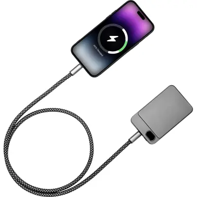 Cavo ricarica e dati BRANDCHARGER VOLT riciclato 60W - Immagine 2