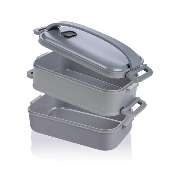 Porta pranzo SELWYN 2x800 ml personalizzata con logo - Immagine 4
