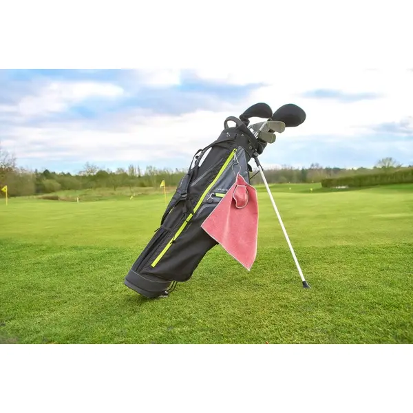 Asciugamano da golf IDRIS rPET 31x31 cm personalizzato - Immagine 6