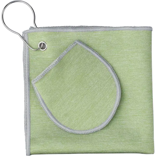 Asciugamano da golf IDRIS rPET 31x31 cm personalizzato - Immagine 4