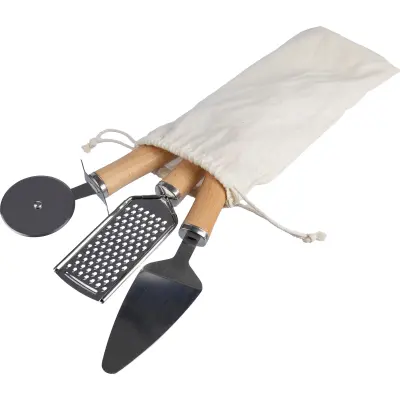 Set utensili cucina SYLVAN in legno personalizzabile - Immagine 1