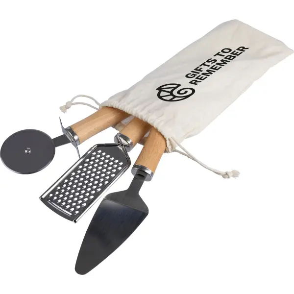 Set utensili cucina SYLVAN in legno personalizzabile - Immagine 4