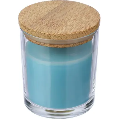 Candela Riven vetro coperchio bambù personalizzabile - Immagine 2