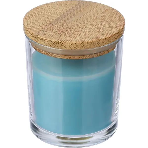 Candela Riven vetro coperchio bambù personalizzabile - Immagine 2