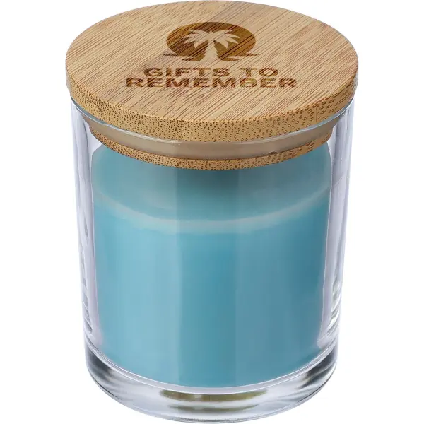 Candela Riven vetro coperchio bambù personalizzabile - Immagine 8