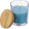 Candela Riven vetro coperchio bambù personalizzabile - Anteprima 1