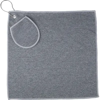 Asciugamano da golf IDRIS rPET 31x31 cm personalizzato - Immagine 10