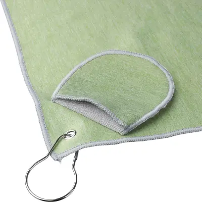 Asciugamano da golf IDRIS rPET 31x31 cm personalizzato - Immagine 8