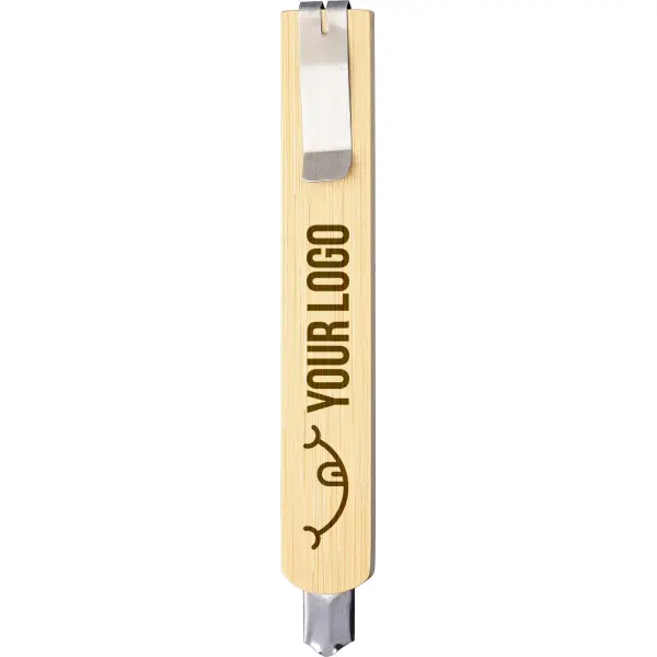 Taglierino cutter JEFFREY in bambù personalizzato - Immagine 2