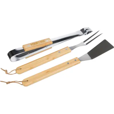 Set da barbecue KAITLYN in acciaio inox personalizzato - Immagine 2