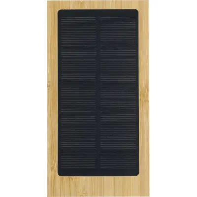 Caricatore solare ELZ 10000 mAh in bambù personalizzato - Immagine 10